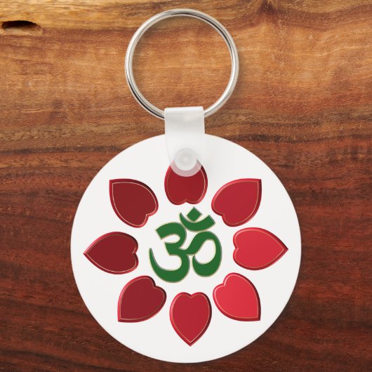 Om-Symbol Schlüsselanhänger (Vorderseite)