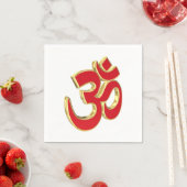 Om-Symbol Serviette (Beispiel)