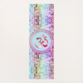 OM Symbol Shimmery Rainbow Tiles Yoga Mat Yogamatte (Rückseite)