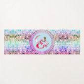 OM Symbol Shimmery Rainbow Tiles Yoga Mat Yogamatte (Vorderseite (Horizontal))