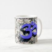 Om-Symbol-Tasse Kaffeetasse (VorderseiteRechts)
