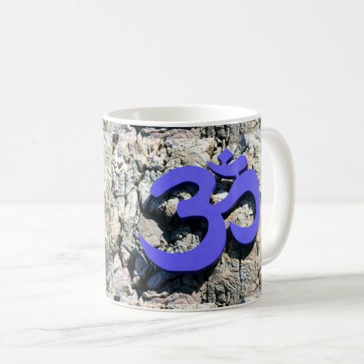 Om-Symbol-Tasse Kaffeetasse (VorderseiteRechts)