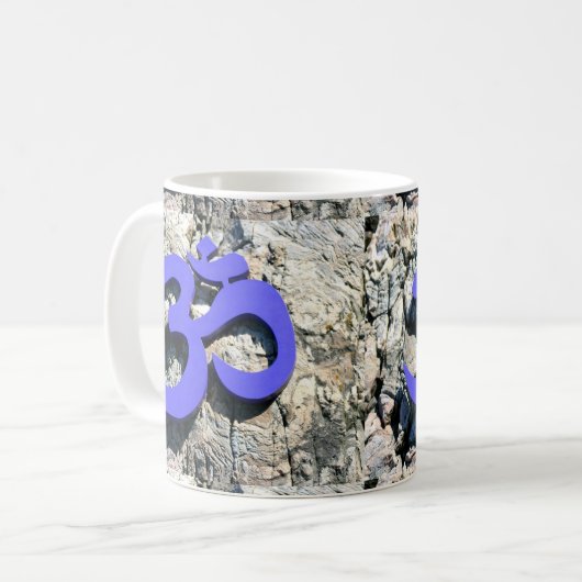Om-Symbol-Tasse Kaffeetasse (Vorderseite Links)