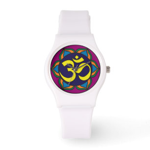 OM-Symbol-Uhr Armbanduhr