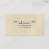 OM-Symbol und Schmetterling - Wasserfarbe Visitenkarte (Rückseite)