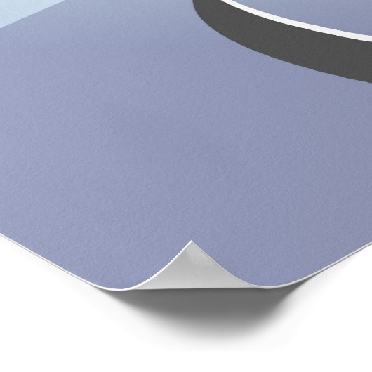 OM-Symbol und Strahlen - Poster (Ecke)