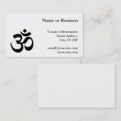 Om Symbol Visitenkarte (Vorne/Hinten)