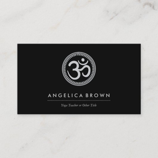 OM-Symbol-Visitenkarte Visitenkarte (Vorderseite)