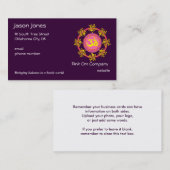 OM-Symbol-Visitenkarte Visitenkarte (Vorne/Hinten)