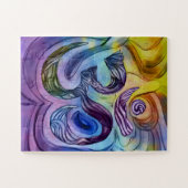 OM-Symbol Wasserfarbe zeichnend Puzzle (Horizontal)