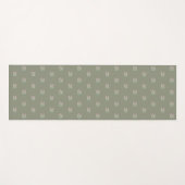 Om Symbol Zen Olivgrün individuelle Name Yogamatte (Vorderseite (Horizontal))