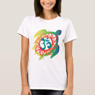OM-Tatto-Vibrierend-Schildkröte T-Shirt