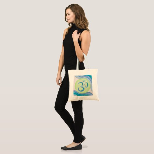Om Tote Bag Tragetasche (Vorderseite (Model))