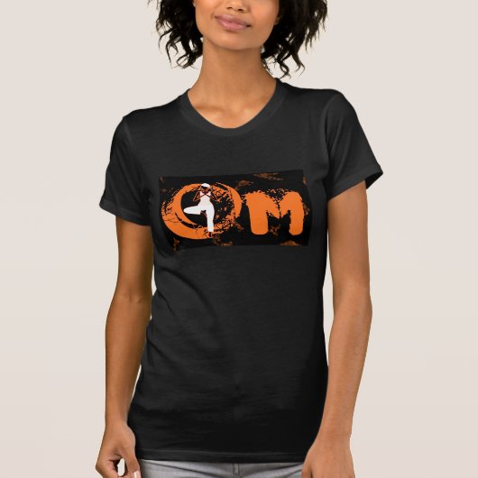 Om Tree Pose - Yoga Tee Shirt (zwei) (Vorderseite)