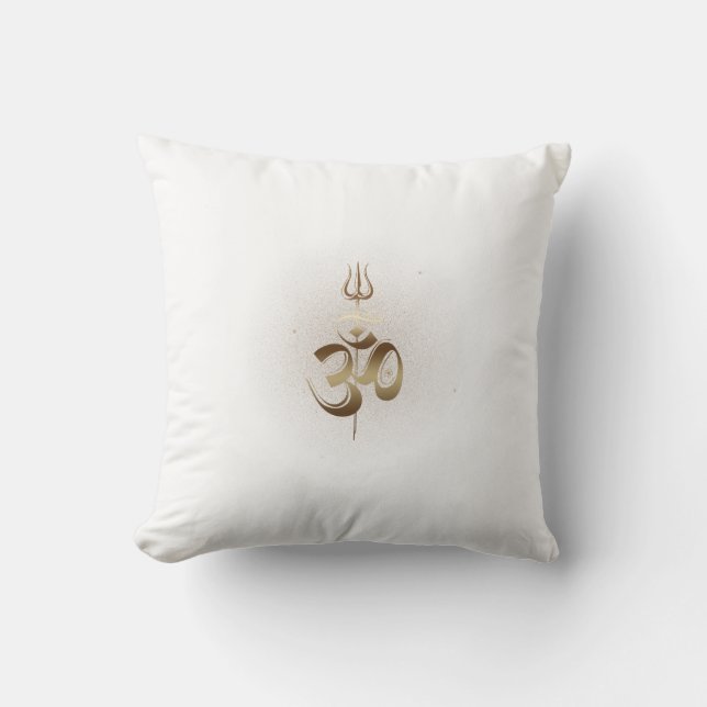 OM-Trishul - Kissen (Vorderseite)