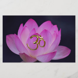 OM und die Lotus-Blume