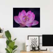 OM und die Lotus-Blume Poster (Heimbüro)