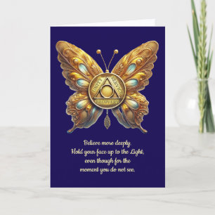OM Unity Symbol Butterfly, Gebet-Jubiläumskarte Karte