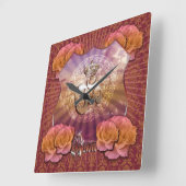 OM - Wall-Uhr Quadratische Wanduhr (Winkel)