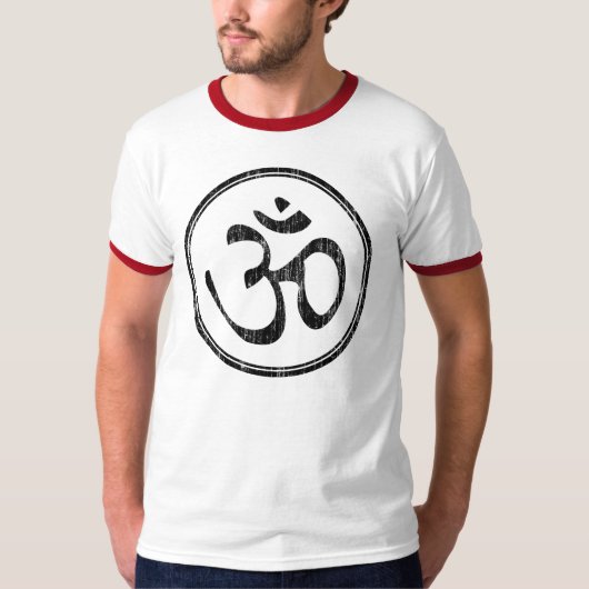 Om White Circle T-Shirt (Vorderseite)
