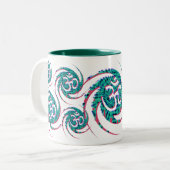 OM Wirbel Tasse (Vorderseite Links)