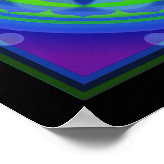 OM Yantra Mandala Poster (Ecke)