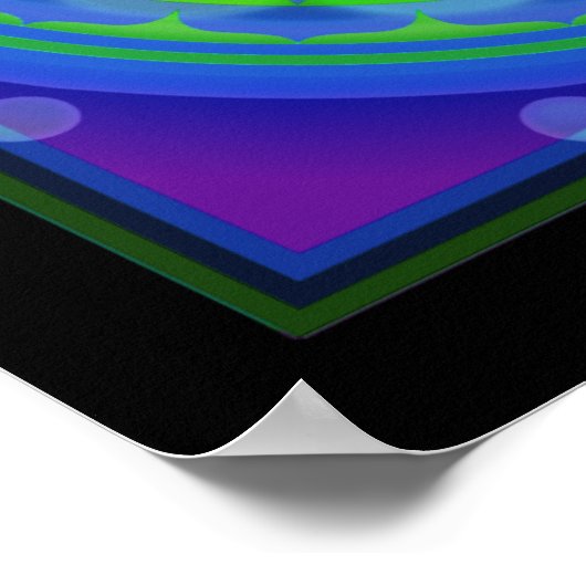 OM Yantra Mandala Poster (Ecke)