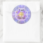 Om Yantra Runder Aufkleber (Tasche)