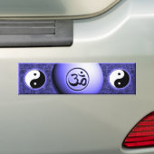 OM Yin Yang - Blau Autoaufkleber (Auf Auto)