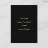 OM Yoga Center Visitenkarte (Rückseite)