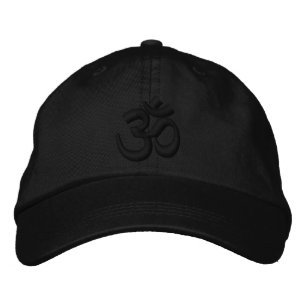 OM Yoga Chakra Black oder anpassen Stickerei Bestickte Baseballkappe