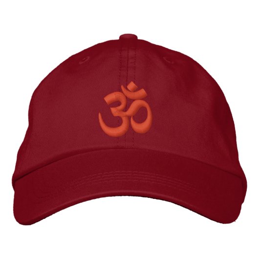 OM Yoga Chakra Orange oder anpassen Sie es Sticker Bestickte Baseballkappe (Vorderseite)