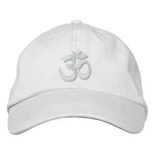 OM Yoga Chakra White oder anpassen Sie es Stickere Bestickte Kappe