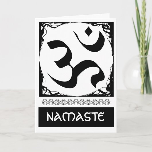 Om Yoga Grußkarten Karte (Vorderseite)
