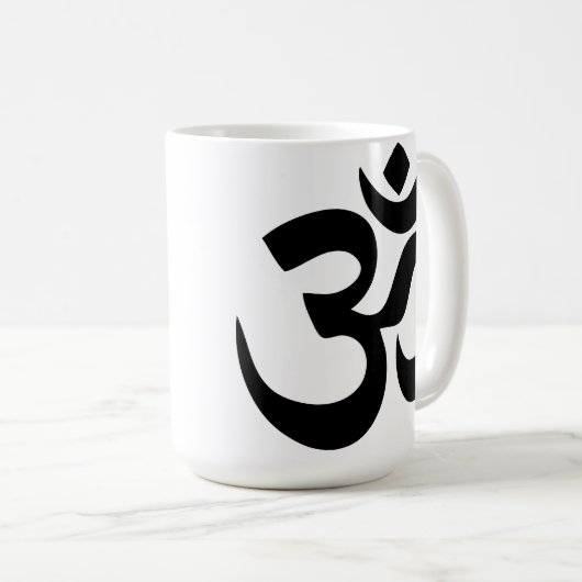 OM-Yoga Kaffeetasse (VorderseiteRechts)
