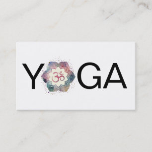 *~* OM Yoga Lotus Mandala Dozentin Visitenkarte