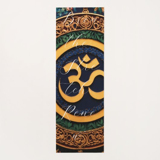 OM Yoga Mat Yogamatte (Rückseite)