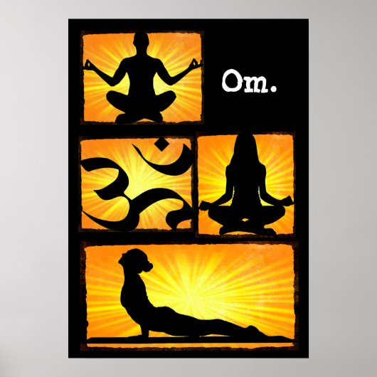 Om Yoga Medical Poster (Vorne)