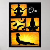 Om Yoga Medical Poster (Vorne)