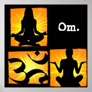 OM-Yoga-Meditations-Plakat Poster