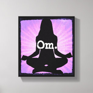 Om Yoga Medizin Zen Leinwand Kunst, Dichtung und M