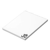 Om Yoga Notizblock (Rotiert)