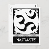 Om Yoga Postcard Postkarte (Vorne/Hinten)