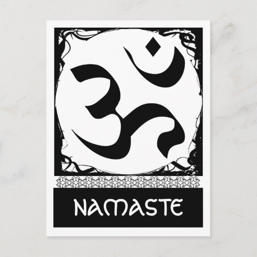 Om Yoga Postcard Postkarte (Vorderseite)