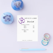 Om Yoga Preisliste A5 Flyer (Einzeln)