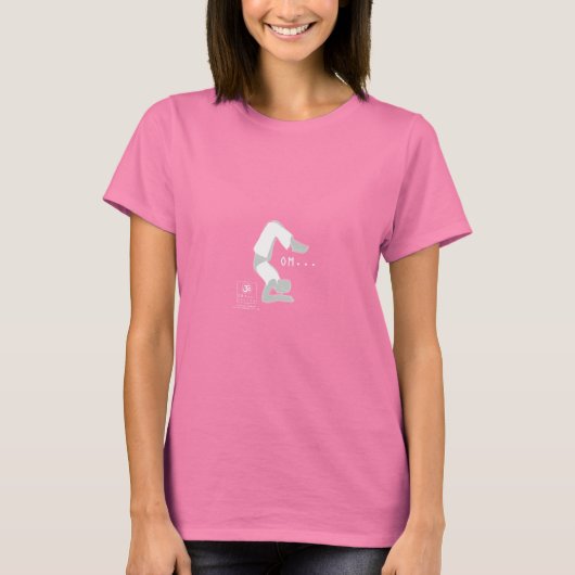 OM Yoga Scorpion Pose T - Shirt (Vorderseite)