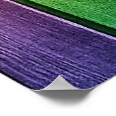 Om-Zeichen auf mehrfarbigem Holz Poster (Ecke)