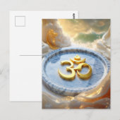 OM - ZEN BUDDHISMUS POSTKARTE (Vorne/Hinten)