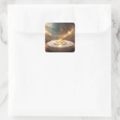 OM - ZEN-BUDDHISMUS QUADRATISCHER AUFKLEBER (Tasche)