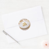 OM - ZEN-BUDDHISMUS RUNDER AUFKLEBER (Umschlag)